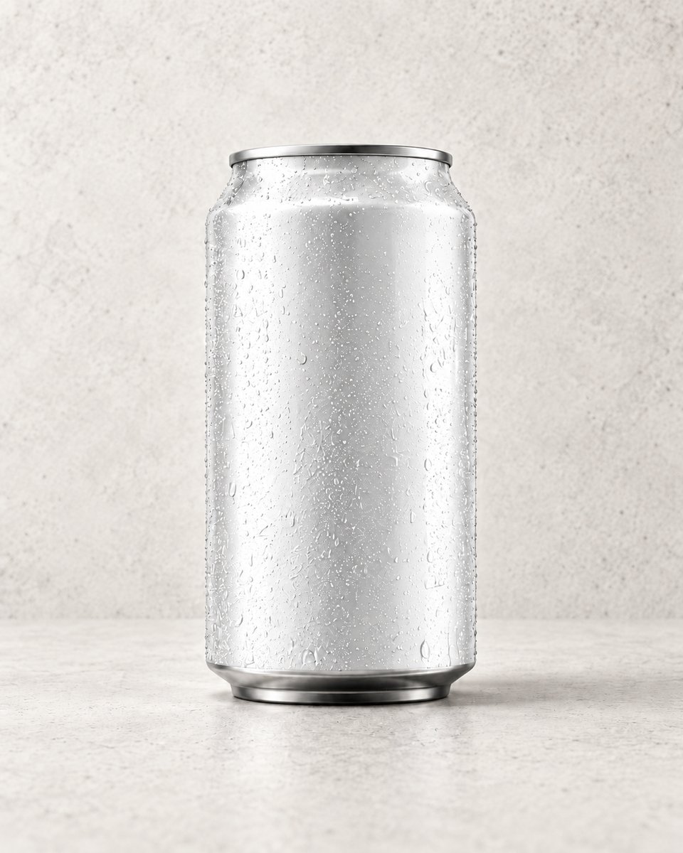 Unbranded drink can